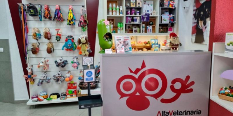 Mostrador de clínica veterinaria